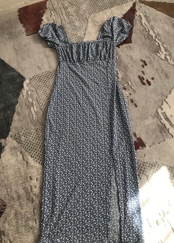 Çiçekli uzun elbise - Görsel 3