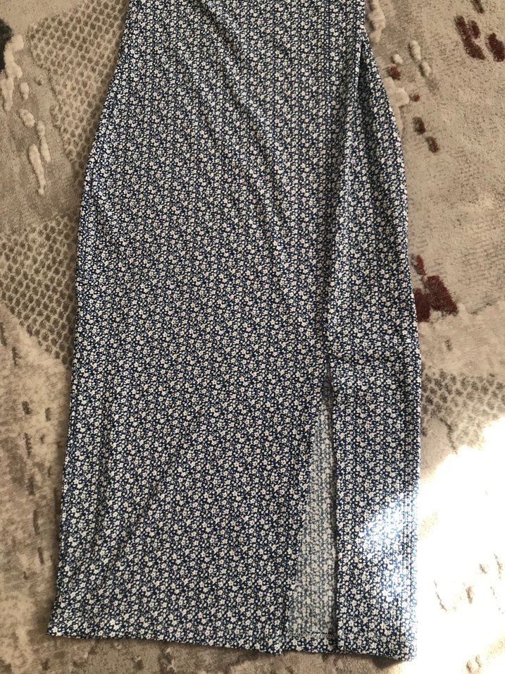 Çiçekli uzun elbise - Görsel 5