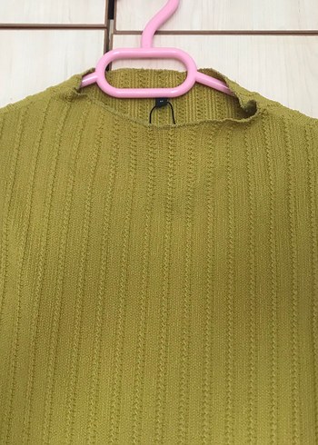 Yağ Yeşili Uzun Elbise - Görsel 2