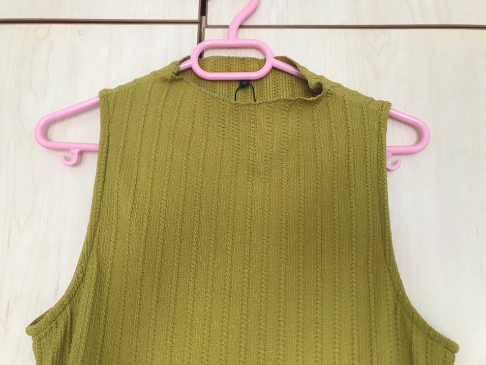 Yağ Yeşili Uzun Elbise - Görsel 2