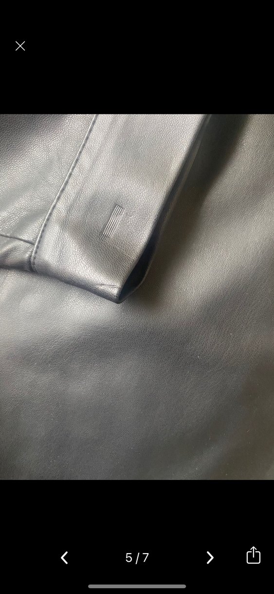 H&M Düğmeli Siyah Deri Etek - Görsel 4