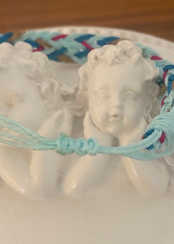 Turkuaz Elastik Bohem Bileklik - Görsel 2