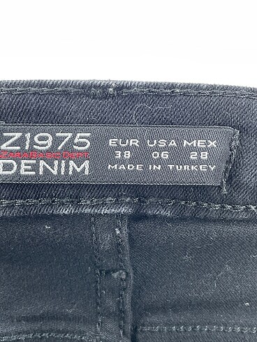38 Beden siyah Renk Zara Jean / Kot %70 İndirimli.