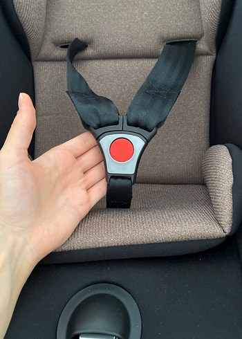 Kahverengi ve Gri Bebek Oto Koltuğu - Görsel 2