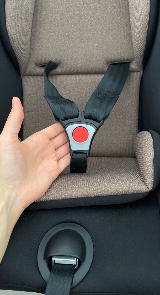 Kahverengi ve Gri Bebek Oto Koltuğu - Görsel 2