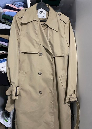 Bej Midi Kadın Trençkot - Görsel 2