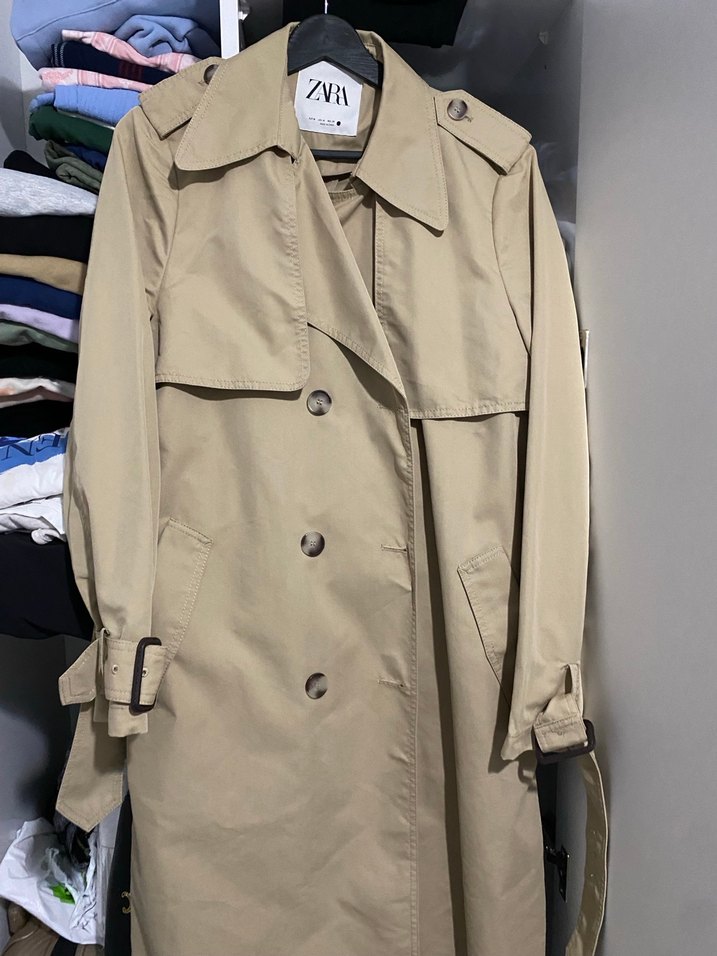 Bej Midi Kadın Trençkot - Görsel 2