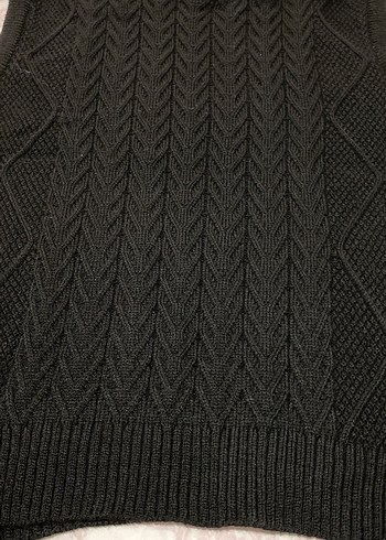 Kadın Siyah Boğazlı Örgü Süveter - Görsel 2