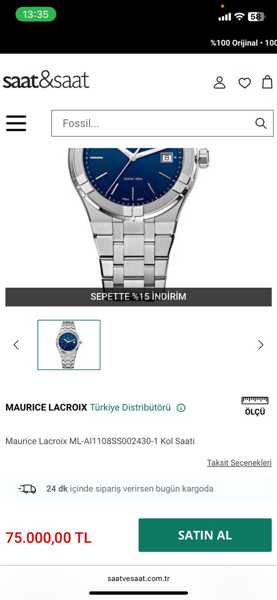 MAURİCE LACROİX SAAT - Görsel 3