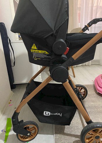 Siyah Bebek Arabası, Katlanabilir ve Rahat - Görsel 7