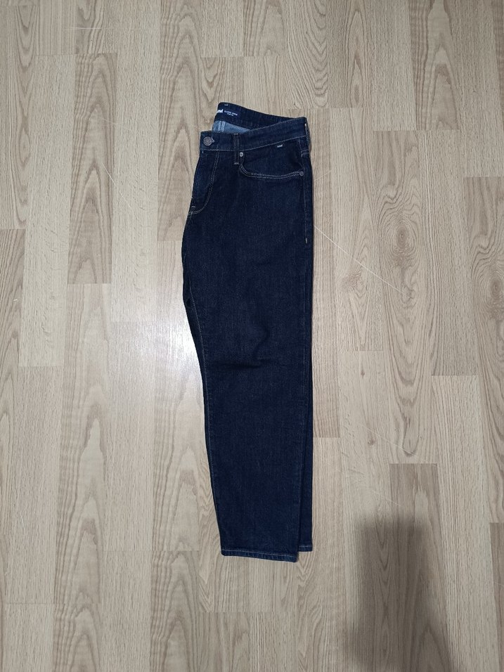 Erkek Lacivert Regular Fit Midi Kot Pantolon, baggy pantolon. - Görsel 3