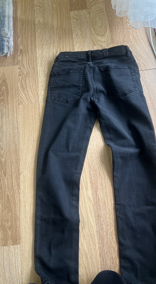 Kadın Siyah Denim Normal Kesim Jean - Görsel 3