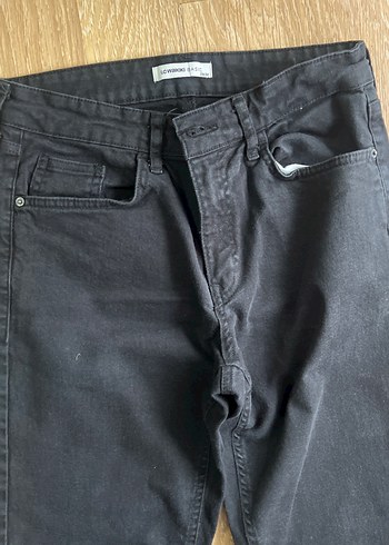 Erkek Siyah Denim Pantolon Regular Fit - Görsel 4