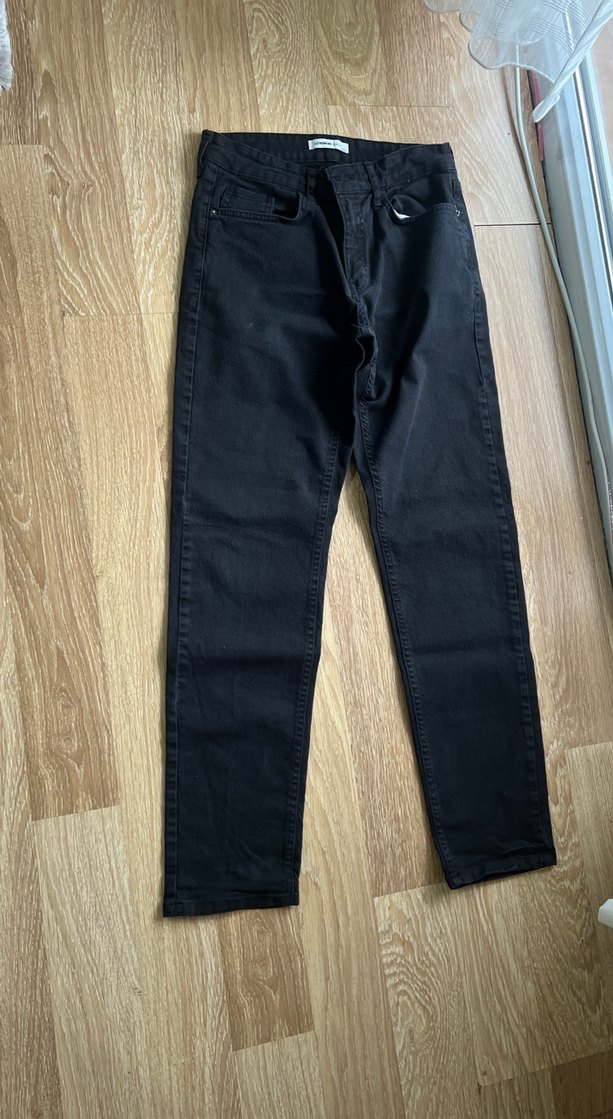Erkek Siyah Denim Pantolon Regular Fit - Görsel 2