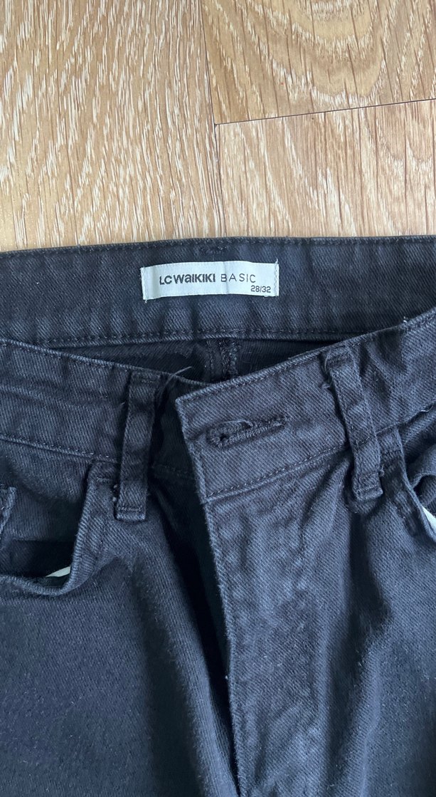 Erkek Siyah Denim Pantolon Regular Fit - Görsel 3