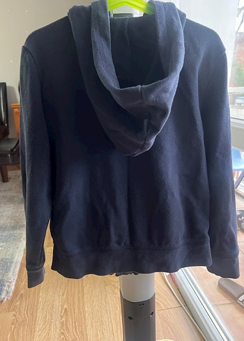 Erkek Çocuk Siyah Kapüşonlu Fermuarlı Sweatshirt - Görsel 5