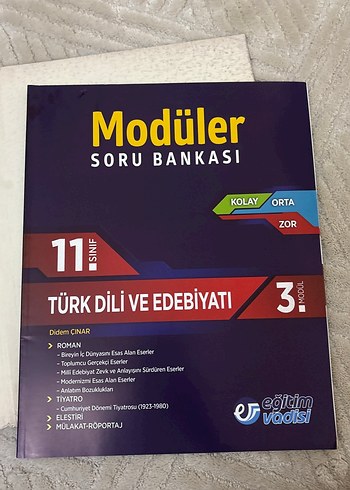 Beden Renk 11. Sınıf Türk Dili ve Edebiyatı Modüler Soru Bankası