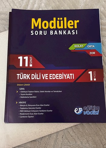 11. Sınıf Türk Dili ve Edebiyatı Modüler Soru Bankası