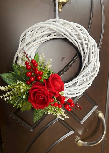 Beyaz Hasır Kapı Süsü - Görsel 5