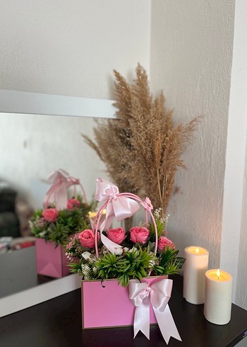 Çanta Çiçek Aranjman - Görsel 4