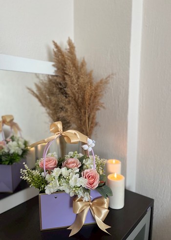 Çanta Çiçek Aranjman - Görsel 3