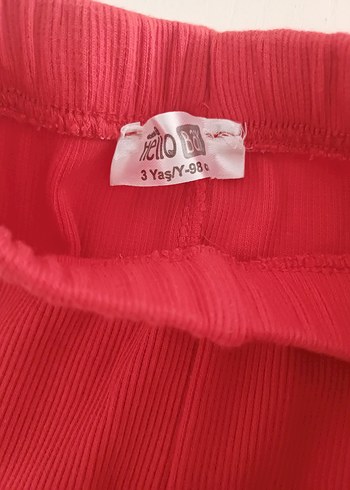 Kız Çocuk Kırmızı Pilili Tayt - Görsel 4