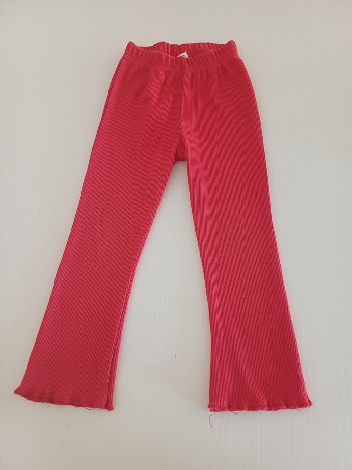 Kız Çocuk Kırmızı Pilili Tayt - Görsel 2