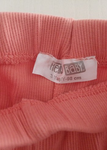 Kız Çocuk Pembe Pilili Tayt - Görsel 3