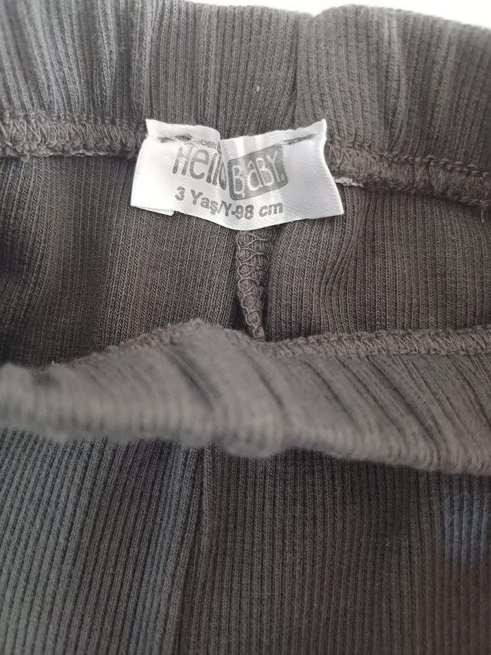 Kız Çocuk Füme Basic Tayt - Görsel 3