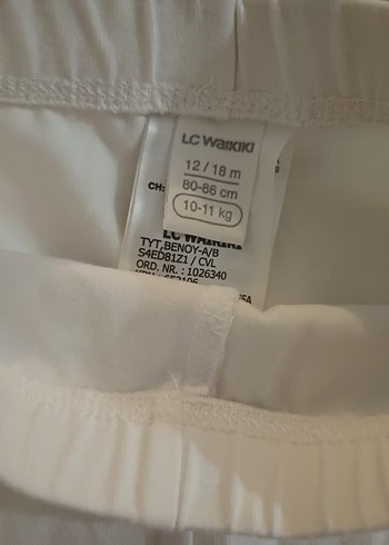 Kız Çocuk Pamuklu Beyaz ve Siyah biker tayt 2 li - Görsel 3