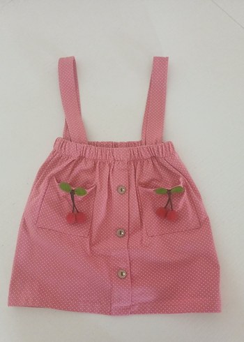 h&m Kız Çocuk Pembe Askılı Elbise