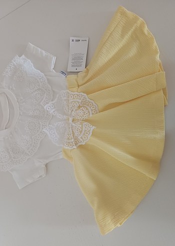 Zara kız cocuk yaka detaylı elbise marka temsili