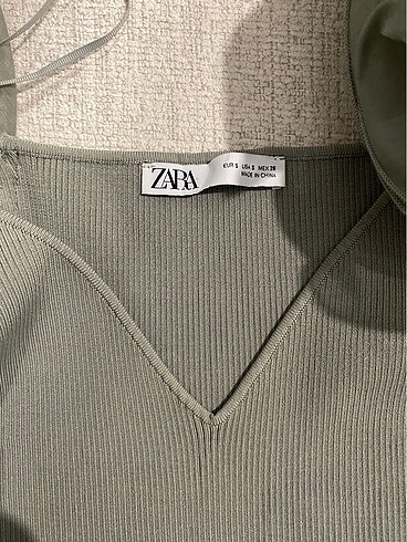 s Beden haki Renk Zara Triko Top