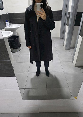 Siyah Uzun Klasik Kaban - Görsel 2