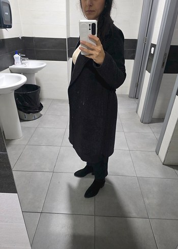 Siyah Uzun Klasik Kaban - Görsel 3