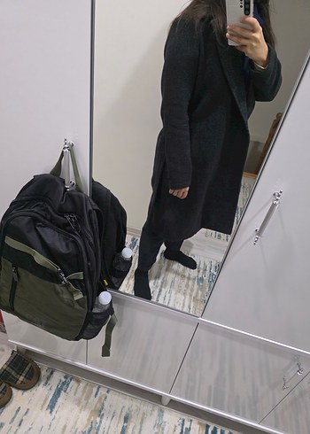 Siyah Uzun Klasik Kaban - Görsel 5