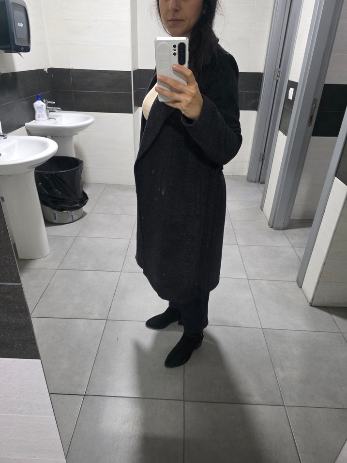 Siyah Uzun Klasik Kaban - Görsel 3