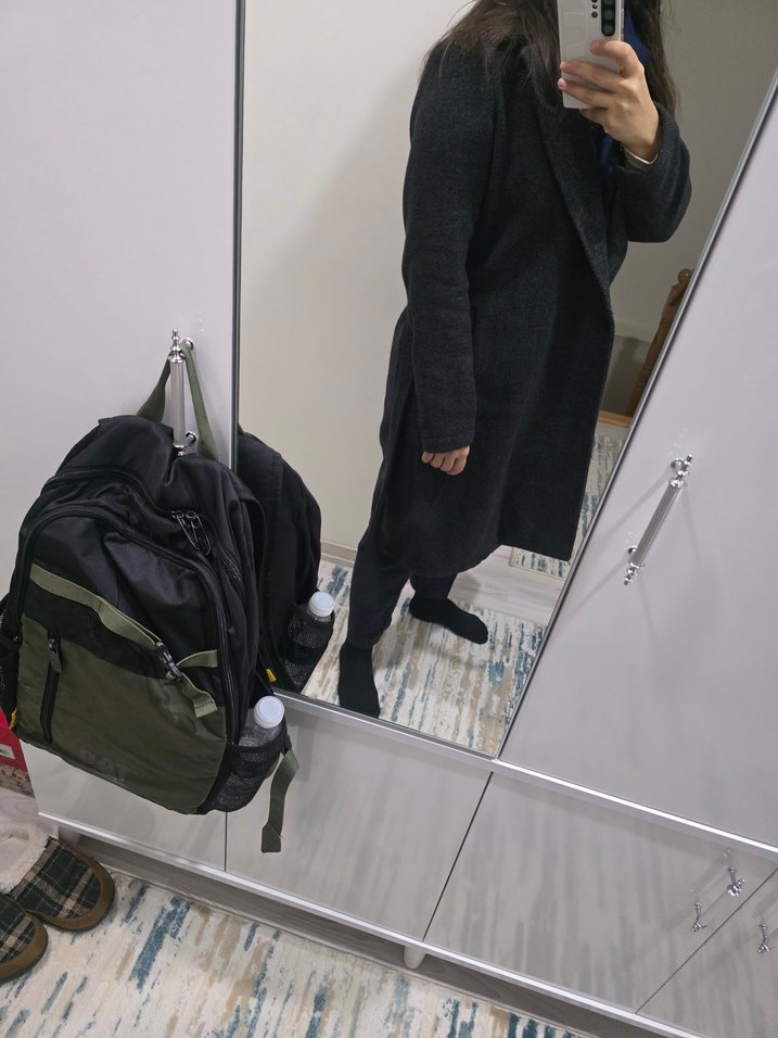 Siyah Uzun Klasik Kaban - Görsel 5