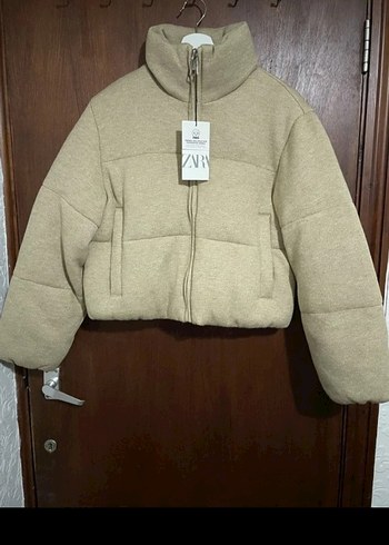 Camel Renkli  Kısa Kadın Mont - Görsel 2