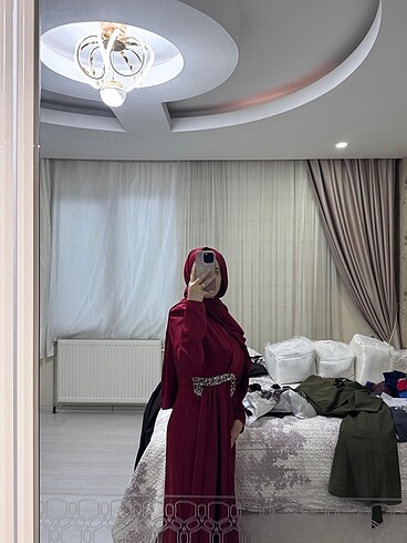 46 Beden bordo Renk Bordo Abiye