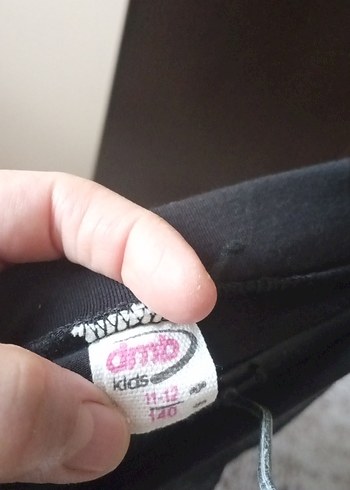 Uzun Siyah Gotik Dökümlü Etek 11-12yaş - Görsel 4