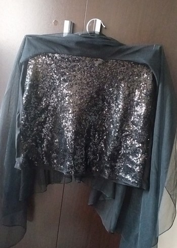 Uzun Siyah Gotik Dökümlü Etek 11-12yaş - Görsel 2