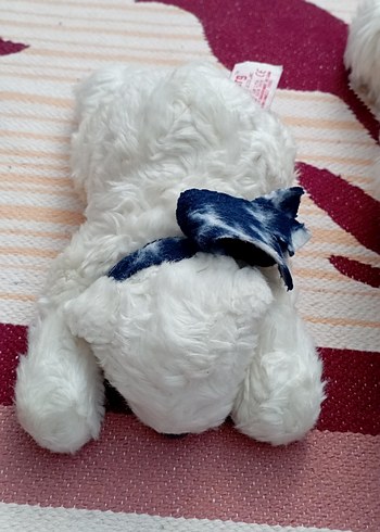 Beyaz yumuşak peluş kutup oyuncak ayı yavru ve anne - Görsel 3