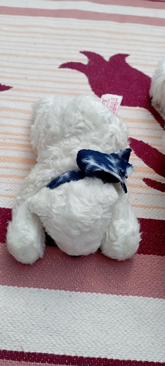 Beyaz yumuşak peluş kutup oyuncak ayı yavru ve anne - Görsel 3