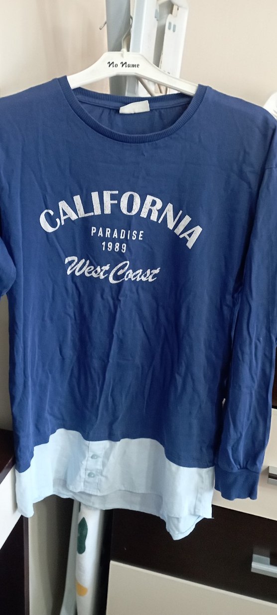 Kadın Çok Renkli Batik Desenli Sweatshirt - Görsel 2