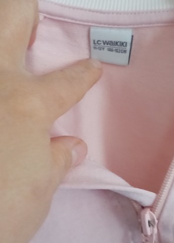 Pembe V Yakalı Hamile Tunik, Kısa Kollu, Rahat Kesim - Görsel 2