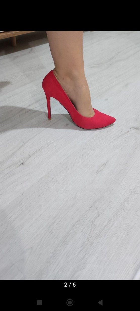 Kırmızı Stiletto Topuklu Kadın Ayakkabı - Görsel 2
