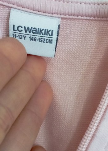 Pembe Pamuklu Uzun Kollu Sweatshirt - Görsel 2