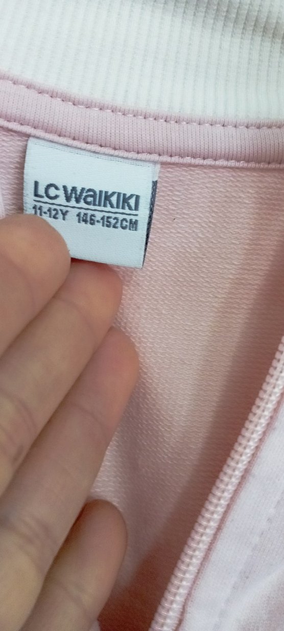 Pembe Pamuklu Uzun Kollu Sweatshirt - Görsel 2