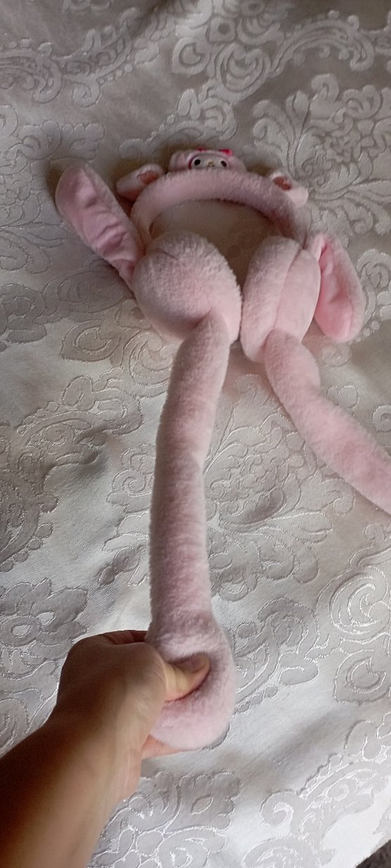 Pembe Peluş Oyuncak Kulaklık - Görsel 5